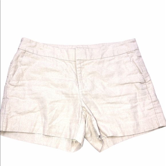 Banana Republic size 6 tan linen chino shorts - Picture 1 of 8